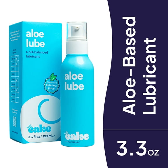 Hello Cake Natural Aloe Lube, pH-Balanced Lubricant for Her, 3.3 oz