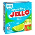 JellO Zero Sugar Sparkling Lime Low Calorie Gelatin Dessert, 0.3 oz