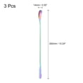 thumbnail image 2 of Uxcell Long Handle Spoon, 3Pcs 10.24 inch Stainless Steel Cocktail Stirring Spoons for Mixing, Drink (Rainbow), 2 of 6