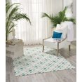 thumbnail image 2 of Nourison Enhance Ivory Turquoise Rug, 2 of 7