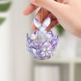 thumbnail image 6 of KOYPTL Set of 3 Easter Bunny Decorations for Home Decor Practical and Stylish 2D Acrylic Animal Hanging Ornament for Tree Car Cute Purple Rabbit Delicated Gifts for Women Friends(Single-sided), 6 of 6