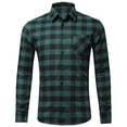 thumbnail image 1 of Pompotops Chemise Décontractée Ajustée à Manches Longues pour Hommes Automne avec Poche en Solde, 1 of 3