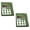 Green, variant on (2 Pack) 20' x 20' Tan Canvas Tarp 12oz Heavy Duty Water Resistant