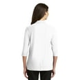 thumbnail image 2 of Port Authority Women's Silk Touch 3/4-Sleeve Polo. L562, 2 of 2