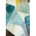thumbnail image 2 of PI Studio 17x24 Black Ornate Wood Framed with Double Matting Museum Art Print Titled - Blue Geometric I, 2 of 4