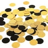 Glitter Paper Confetti Circles Wedding Party Decor and Table Decor 1.2’’ in Diameter (glitter gold,black,200pc)