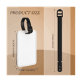 thumbnail image 2 of 8Pcs Sublimation Luggage Tags Name Tag Blank Suitcase Tags Heat Transfer Bag Tags Business ID Card Holder Travel ID Tags, 2 of 8