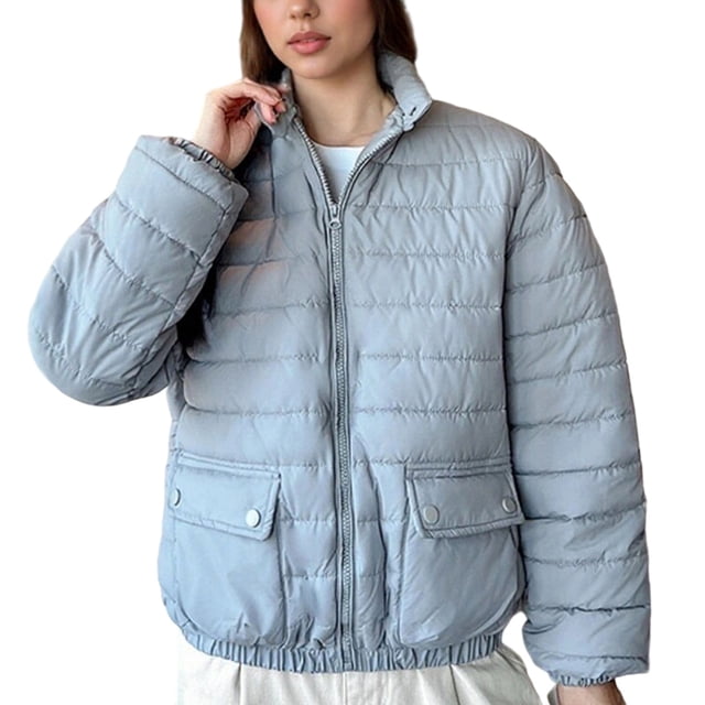 Lovzfmll Veste Décontractée pour Femmes, Style à Capuche à Manches Longues Coloré Bleu, G