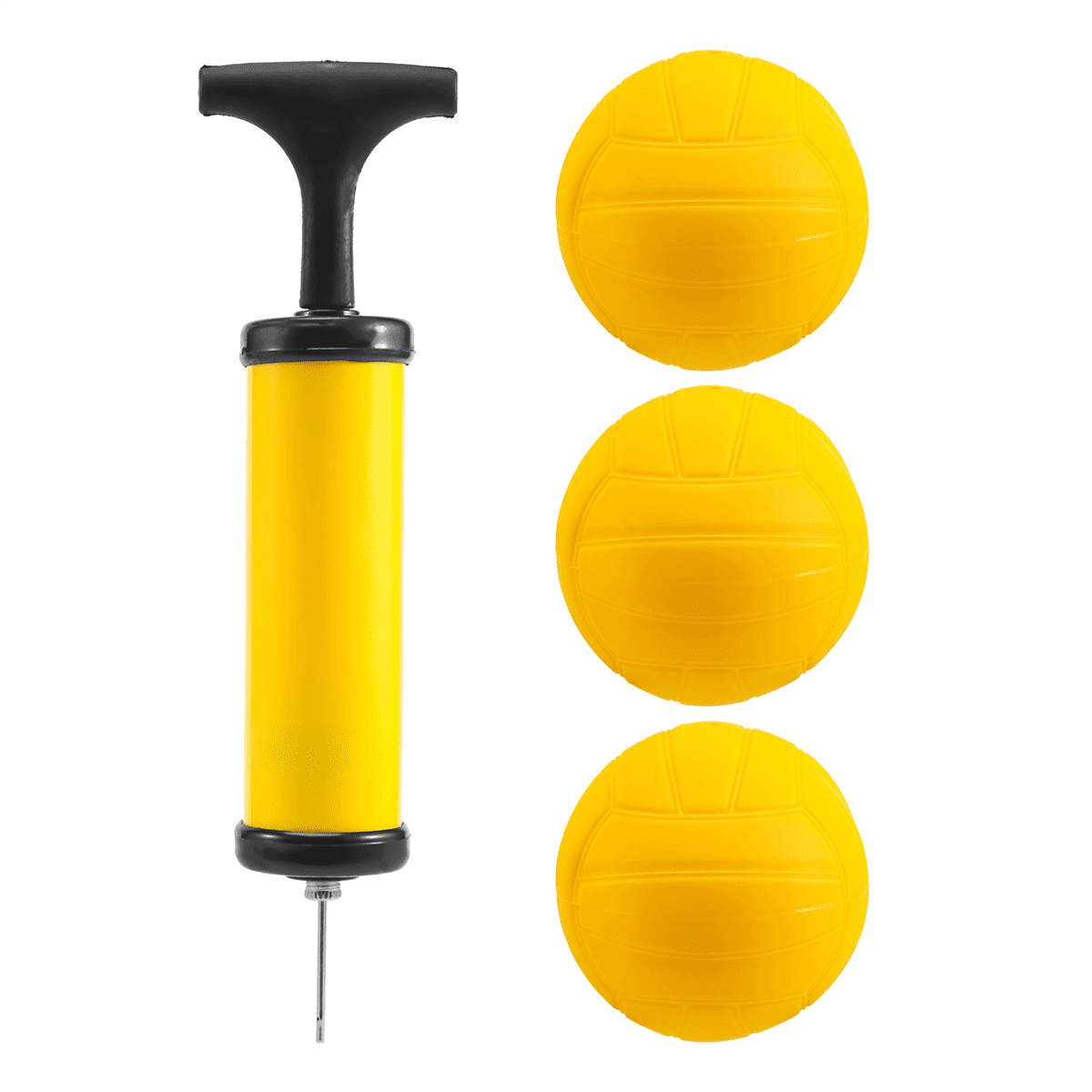 Roundnet Game Ball Replaceable Competitive Balls Mini Volleyball 6-Pack with Pump