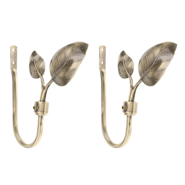 2x U Shape Hook Tieback er Window Curtain Accessories Bronze