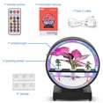 thumbnail image 1 of Water Feature Indoor with BT Speaker White Noise LED Ring Lights Tabletop Ornament Remote Control Full Spectrum Hydroponics Waterscape Decorative Lights for Living Room / Bedroom / Home Offi, 1 of 7