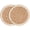Ivory Light Brown, variant on Round Beaded Placemats - 13" Round Dining Mat Handcrafted Glass Beads & Polyester Backing Table Mats for Dining Table, Home, Wedding Single Pack (Ivory)
