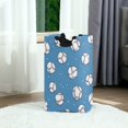 thumbnail image 6 of Yayeee Freestanding Laundry Hamper with Handle Collapsible Large Storage Basket for Clothes, Baseballs Pattern, 6 of 7