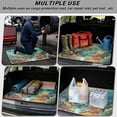 thumbnail image 3 of COEQINE SUV Cargo Liner for Pets, All Season Trunk Liner Machine Washable Cargo Cover Cute Dog Seat Cover for SUV, Sedan, Truck, Universal Fit, Underwater Sea Turtle Coral, 3 of 7