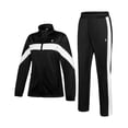 thumbnail image 3 of Women's 2Pc Full Zip Tracksuit, 4 Way Stretch Breathable with Zipper Pockets for Golf Running Casual Black M, 3 of 9