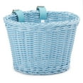 thumbnail image 4 of SHUWND Bike Basket for Front Handlebar Kid Adult Bicycle Handlebar Wicker Basket Bike Decoration Waterproof with Leather Straps Accessories Basket(Sky Blue), 4 of 10