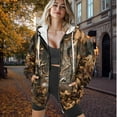 thumbnail image 5 of Garronmavis Camo Forest Deer Women Full Zip Up Oversized Sweatshirts Smooth Casual Long Sleeve Hoodies for Women Lightweight Cozy Fall Fashion Outfits Casual Sweaters with Pockets, 5 of 7