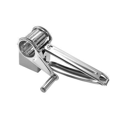 Sales! Anckoeil Kitchen Utensils and Gadgets Stainless Steel Cheese Planer Hand-Cranked Rotary Cheese Grater Cheese Cheese Planer Three-In-One
