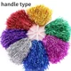 thumbnail image 2 of Pompones de animadoras con asa, bolas de animadoras doradas, amarillas, rosas, rojas, verdes y azules, para bailar a mano, accesorios para mujeres, niñas y niños, 2 of 5