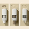 Disposable Paper Cup Dispenser 1-Pack White ABS Wall Mounted Cup ...