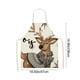 thumbnail image 3 of Seyotauo Christmas Aprons Christmas Kitchen Aprons with Adjustable Neck Strap Snowman, Elk, Santa Claus,Christmas Tree Christmas Cooking Aprons Funny Holiday Aprons for Women Men, 3 of 6