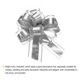 thumbnail image 4 of 12pcs 9" Extra Large Pull Bow Metallic Gift Wrapping Bows Ribbon Organza Silver for Wedding Baskets Presents, 4 of 6