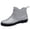 A-Gray, variant on Ladies Mid Cut Ankle Height Rubber Rain Boots , Lightweight Waterproof Booties for Women Black 9(41)