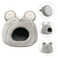 thumbnail image 2 of Casita de peluche cálida con forma de rata para hámsteres, chinchillas, ratones y hámsteres., 2 of 8