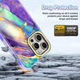 thumbnail image 5 of Casetego for iPhone 15 Pro Max Case,Fashion Marble Full Body Shockproof with Built-in Screen Protector Drop Protective 6.7 inch Phone Cover for Women Girls,Purple, 5 of 7
