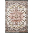 thumbnail image 2 of Hauteloom Oark Oriental Bohemian Living Room Bedroom Area Rug - Boho Vintage Distressed Carpet - Medallion - Soft Color Carpet - Pink, Beige, Orange - 7'10" x 10'3", 2 of 13