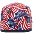 thumbnail image 2 of Stars & Stripes USA American Flag w Blue Trim Scrub Cap Hat, 2 of 2