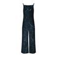thumbnail image 4 of Wensltd Women Jumpsuits One Piece Sleeveless Printed Wide Leg Pant With Pockets, 4 of 5