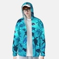 thumbnail image 4 of Goofa World Turtle Day Printed Women's UPF 50+ Sun Protection Hoodie Jacket Lightweight Long Sleeve Sun Shirt for Women with Pocket Hiking Outdoor-Small, 4 of 9