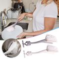 thumbnail image 1 of Xihbxyly Cepillo para Ollas de Cocina, Cerdas de Limpieza de Doble Cara, No Daña La Estufa, Suave y Duro, Fácil de Usar, Diseño Compacto, para Uso Doméstico y En Restaurantes, Tamaño 4,2 X 3,5 X 20 C, 1 of 3