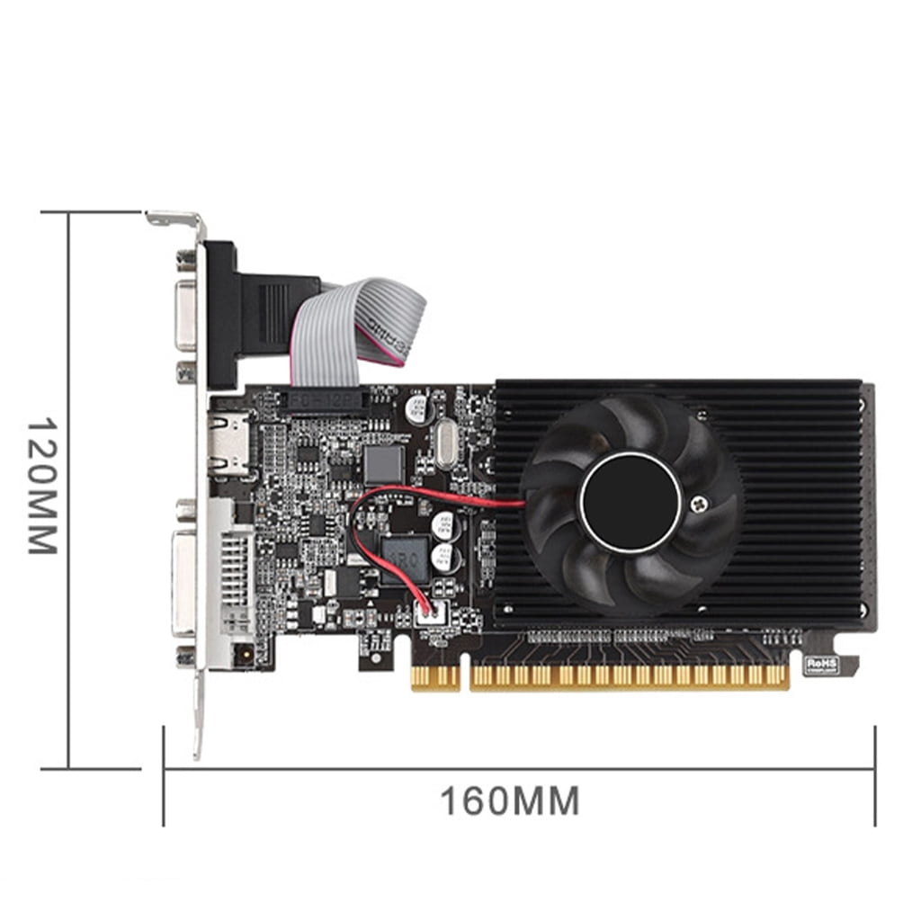 AOOOWER GT210 Graphics Card 1GB 64bit Game Graphics Card PCIE x16 Professional Desktop