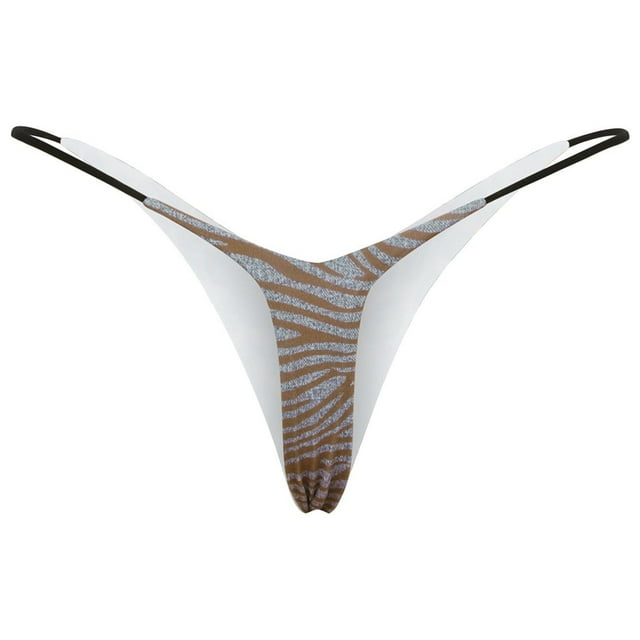TSADFHJI String pour Femmes Mignon String Aguichant pour Femmes Taille Basse Culotte Bikini à Double Couche L Kaki