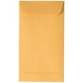 thumbnail image 4 of JAM Paper #6 Coin Business Envelopes, 3 3/8 x 6, Brown Kraft Manila, 100 per Pack, 4 of 5