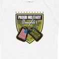 thumbnail image 4 of Inktastic Proud Military Daughter Soldier Hero Girls Baby Bodysuit, 4 of 5