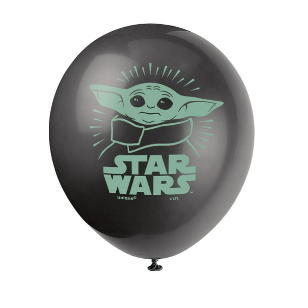 Latex Star Wars The Mandalorian The Child Baby Yoda Birthday Balloons Assorted 12in 8ct Walmart Com