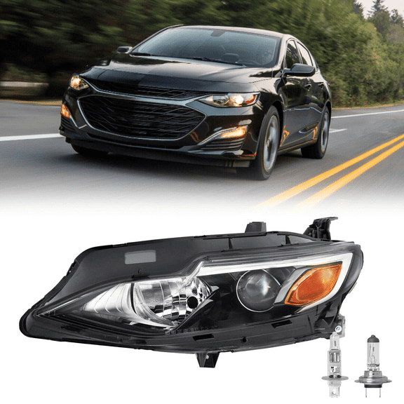 Titans Motors Halogen Headlight for 2019–2024 Chevrolet Malibu Driver Left Side