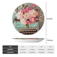 thumbnail image 2 of Kdxio Vintage Typewriter Floral Bone China Decorative Plate Ceramic Decorative Plate for Home Office Wall Stand Decorative Plates for Home Bedroom-8in, 2 of 6
