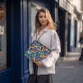 thumbnail image 6 of FORMRS 13"-13.3" Laptop Sleeve Protective Case Soft Carrying Quilted Computer Bag Cover, Vibrant Art Leaves Pattern, 6 of 7