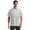 Brilliant White, variant on Café Luna Men's and Big Men's Printed Tropical Leaves Short Sleeve Woven Shirt, Sizes S-4X