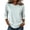 01-Light Blue, variant on Shirts for Women Polka Dot 3/4 Sleeve Crew Neck Loose Fit Trendy Blouses Retro Dot Comfy Summer Tunic Tops Red S