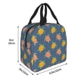 thumbnail image 2 of KLL Cute Turtle Print Insulated Lunch Bag Women, Reusable Cute Tote Lunch Box for Adult & Men, Leakproof Cooler Lunch Bags for Work Office Travel Picnic, 2 of 5