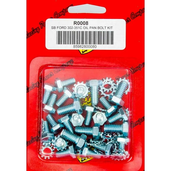 Racing Power Company R0008 Oil Pan Bolt Kit for Small Block Ford