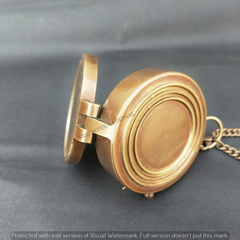 Brass Compass Pocket Compass Brass Nautical Marine Compass Vintage Nautical