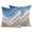 Blue Brown, variant on Turquoise Brown Outdoor Pillow Covers 18x18 Set of 2,Waterproof Patio Throw Pillowcase Protectors,Teal White Geometric Gradient Stripes Decorative Pillow Shams Cushion Covers for Seat Bed Couch Sofa