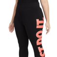 thumbnail image 2 of NIKE Womens Black Stretch Logo Graphic Active Wear High Waist Leggings XS, 2 of 3