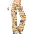 thumbnail image 6 of Top-kevin Australia Animals Yoga Pants Women Wide Leg Pants Casual High Waisted Straight Lace Up Lounge Sweatpants, 6 of 7